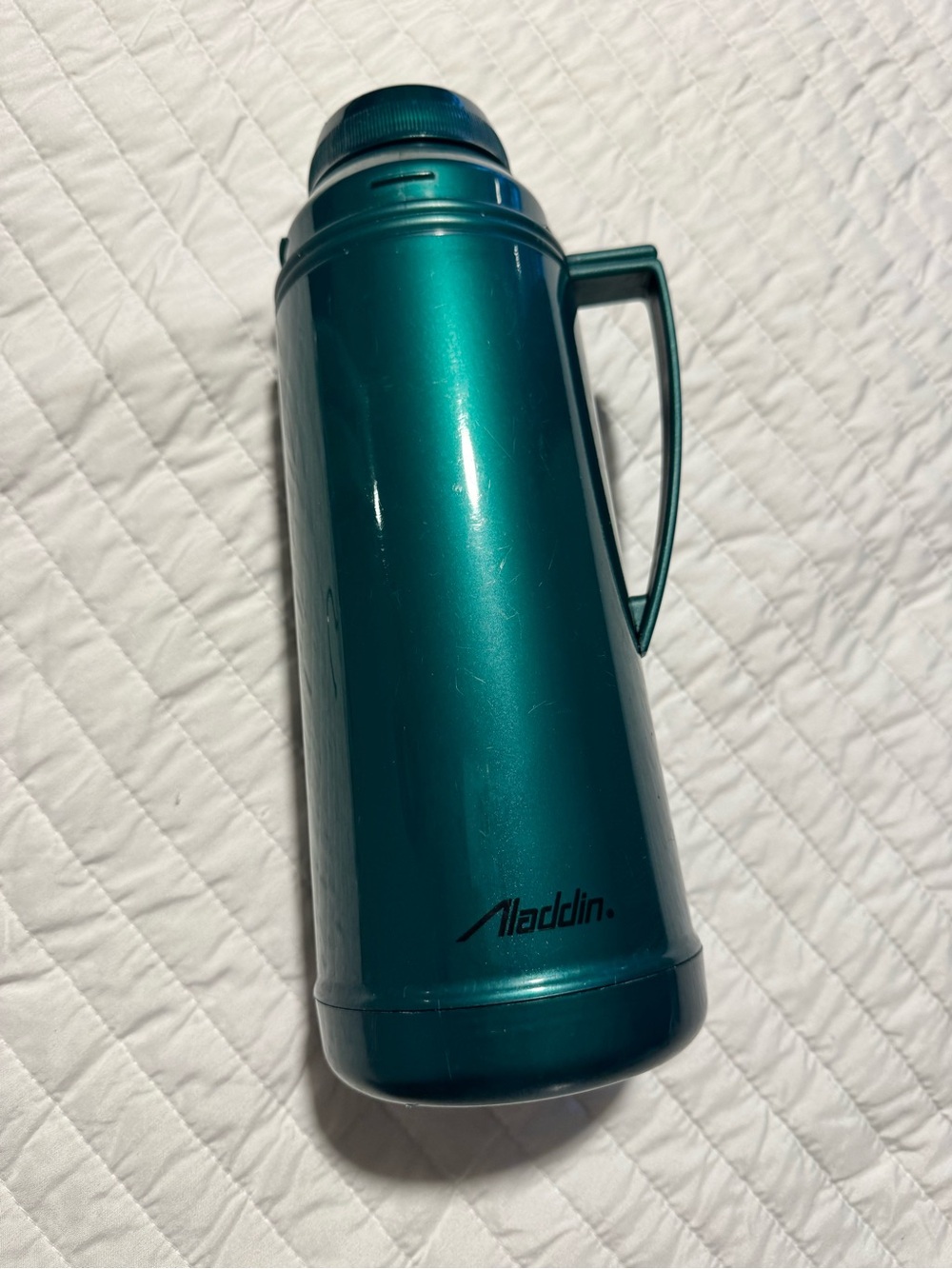 Aladdin 1 Quart Vintage Green Insulated Thermos Carafe Vacuum Bottle Picnic Camp